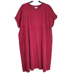 J. Jill French Terry Short Sleeve Dress Knit A-Line